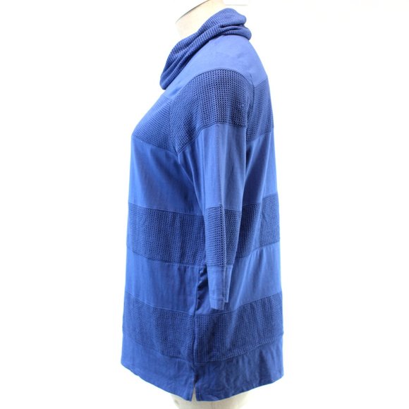 CJ BANKS Blue Top Blouse 1X - Picture 6 of 8